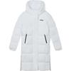 Official 2023 Winter New Long Down Jacket Fashion Casual Loose Hooded Coat Women Outerwear Standard-White F11W349924F-WT