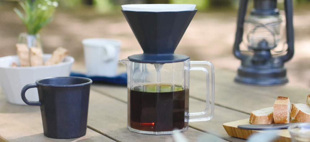 Kinto ALFRESCO Brewer Jug Set 4cups Beige Dishwasher Safe Outdoor 20732