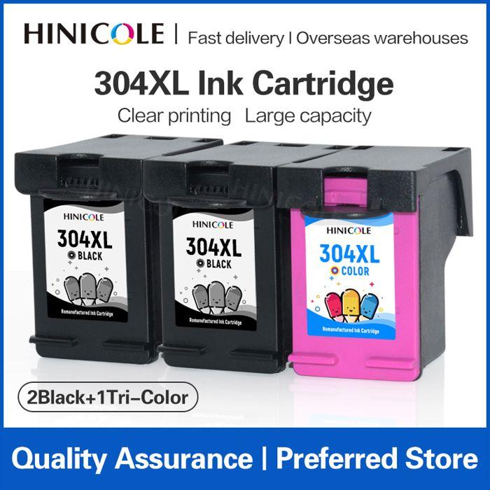 Cartouche D'Encre Pour Imprimante Hp 304 Xl, Pièce De Rechange Pour Gardens 304 Deskjet 3700 3720 3721 3723 3724 373,2 Black