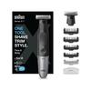 Tondeuse Rasoir Hybride - BRAUN - XT5110 - Grille Métallique 4D - 100 % Étanche - Autonomie 45 Min