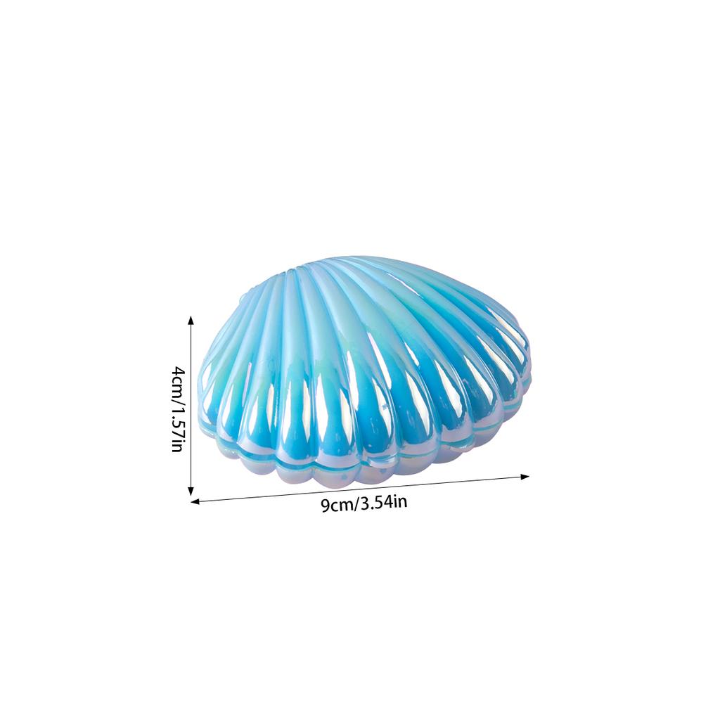 5pcs Shell-Shaped Plastic Candy Boxes - Perfect for Baby Showers, Weddings, Mermaid Birthday Parties, and Favors
