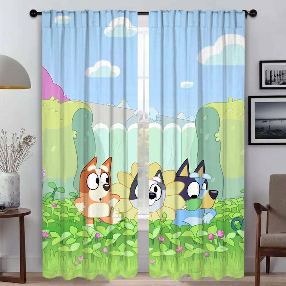 Tulle for Bedroom B-BlueyS Halloween Decoration Home Interior Curtains for Living Room Window Curtain Partition Blinds Shades