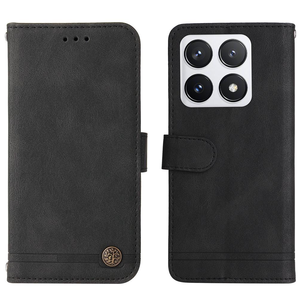 For Xiaomi 14T Pro Leather Wallet Cases Skin Touch Phone Cover Stand with Strap