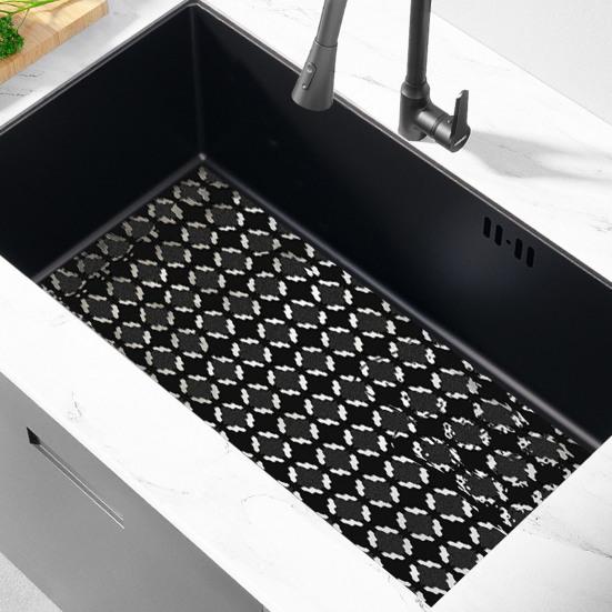 Sink Mat PVC Hollow Rhombus Cuttable Rectangle Anti-slip Ceramic Stainless Steel