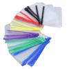 31pcs A6 Size Multicolor Zip Plastic Envelopes Translucent Waterproof Reusable Zipper Folders for
