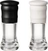 Kyocera Mill 40ml Set of 2 Ceramic Salt Pepper Crystal Salt Rock Salt Pepper Spice Seasoning Container Coarseness Adjustment Disassembly and Cleaning