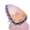 Dendrite Moss Agate Gemstone Ring Handmade Antique Design Jewelry 7.75" W8p01