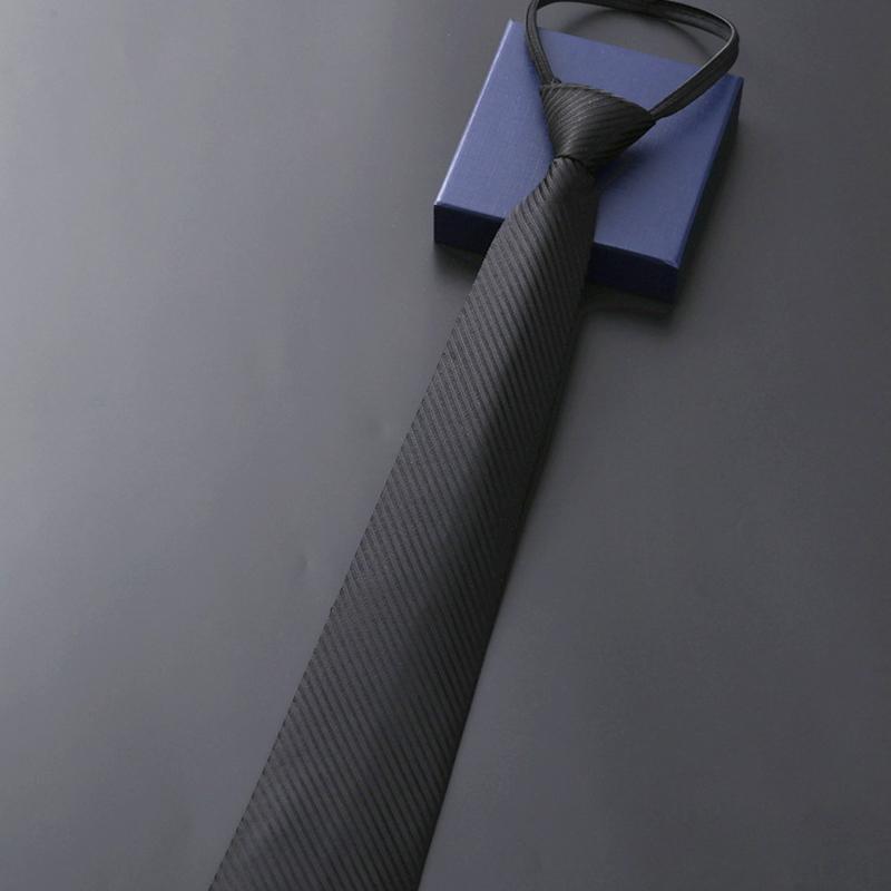 1 шт. Свадебный Ленивый Деловой Модный Однотонный Повседневный В полоску Мужской Галстук на молнии Галстук на молнии
