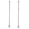 Ground Flag Pole 10 FT Thickened Stainless Steel Outdoor Flagpole with 5 Prong Base for Garden Yard