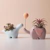 Creative Ins Flower Shaped Flower Pot Ceramic Flower Pot Cartoon Elephant Dinosaur Succulent Flower Pot Cute Home Decoration