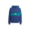 Originals Trefoil Hack Ny Cutline Hoodie With Colorblock Logo Print Men Hoodie Navy IP9486