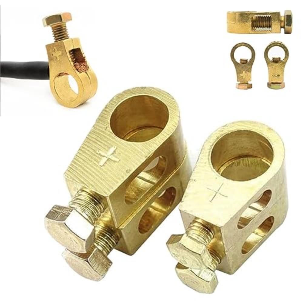 Pure Copper Battery Connection Clip Thicken Car Battery Terminal Battery Cable Terminal Connectors Positive And Negative