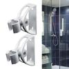 2 Pieces Shower Head Holder Bracket Wall Mounted Fixed Base Hose for