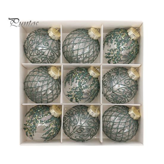 9 Pcs Christmas Ball Ornaments Shatterproof Christmas Decorative Balls Reusable Festival Hanging Ornaments for Christmas Tree Home Parties