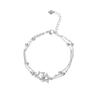 Stylish Dual Star Charm Bracelet For Women Minimalist Copper Plated Elegant Jewelry
