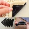 4Pcs8pcs/set Triangle Washable Reusable Rug Gripper Anti-skid Rubber Mat Non Slip Patch Tape for Tile Floors Carpets Corners Pad