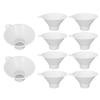 10Pcs Toilet Kidney Stone Collector Plastic Mesh Filter Kidney Stone Strainer Funnel Calculi