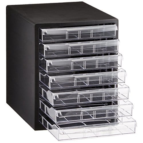 Nakabayashi A4 Letter Case 7 Tiers of Document Storage (shallow 7 Tiers) A4E-S7B
