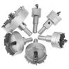 6Pcs 2265mm Cemented Carbide Hole Saw Bit Metalworking Cutter Tool 223035455065mm