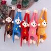 Monkey Plush Toy Hanging Monkey Doll Stuffed Animal with Ring Buckle Long-Armed Monkey Home Decoration Window Monkey Pendant Toy Gift for Toddler