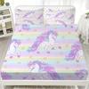 Pegasus 3D Unicorn Pattern Lovely Printed Fitted Sheet Including 1/2 Pillowcases Customized For Boys and Girls Kids Decor