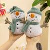 Toy Plush Stuffed Christmas Snowman Wearing It With  Hat And Scarf  Child Gift