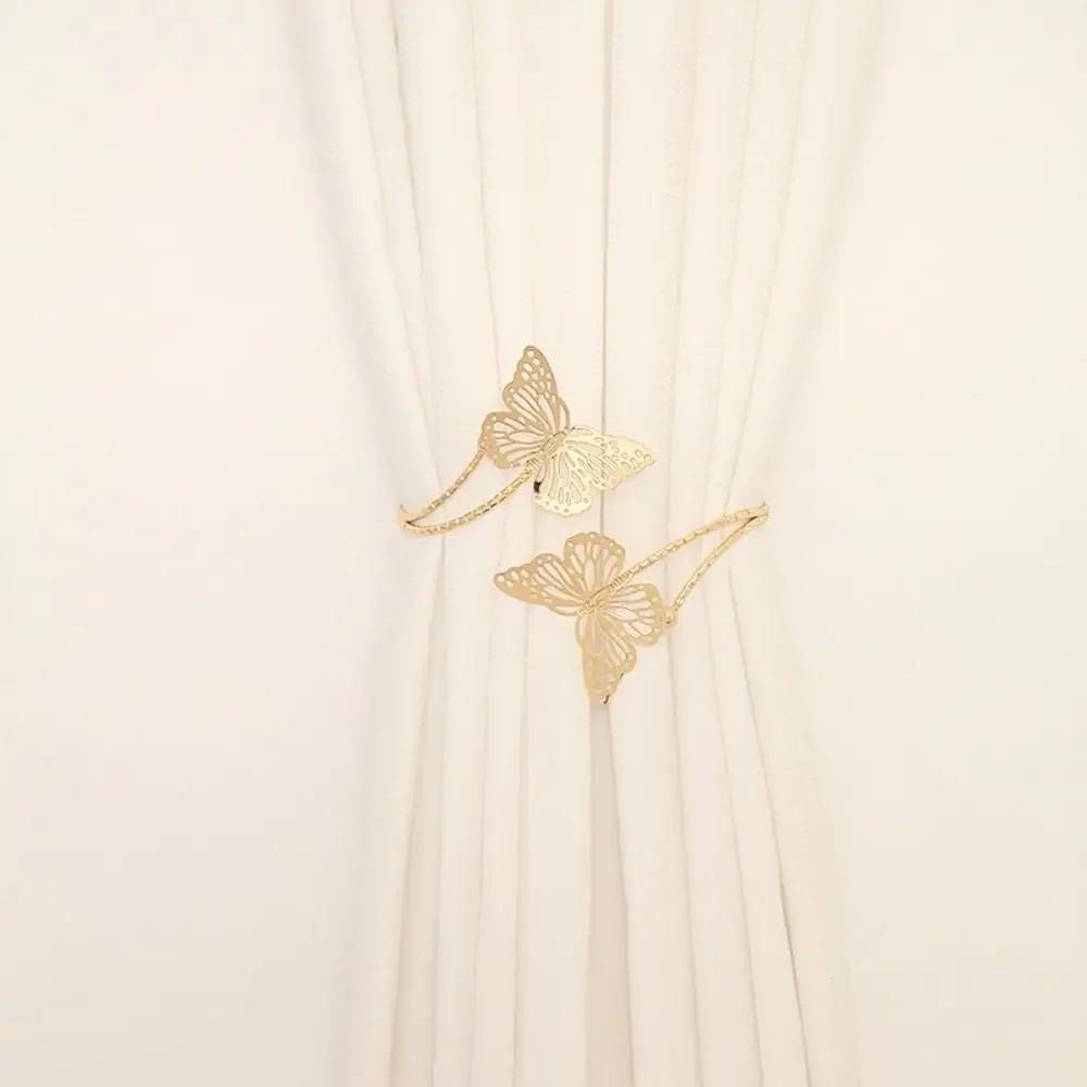 Metal Butterfly Curtain Strap Beautiful Curtain Clip Tie Back Buckle Clip Exquisite Light Luxury Curtain Holder Curtain Binding