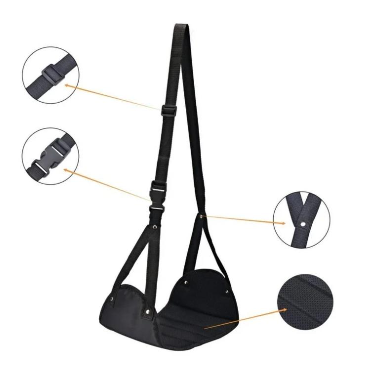 Airplane Foot Hammock, Foot Support, Relieve Foot Fatigue, Office Desk Foot Hammock, Travel Foot Support, Comfortable Foot Suspension Device