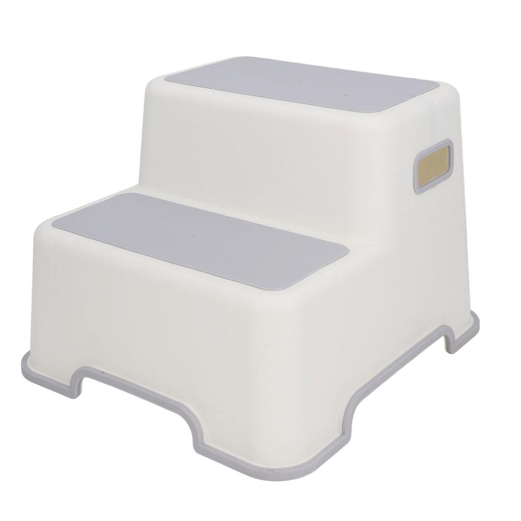 2 Step Stool for Kids Thicken Plastic Toddler Step Stool Non Slip Baby Stepping Stool Stable