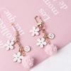 Lovely Ribbon Flower Keychain For Men Women Bag Car Key Holder Keyring Gifts