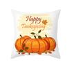 Autumn Harvest Thanksgiving Cushion Cover New Arrival Turkey Pumpkin Peach Skin Printed Cushion