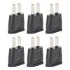 10PCS  To  Adapter 2 Prong Flat Plug To Round Outlet Converter for Home Travel Office Use 125‑