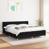 3130531 vidaXL Divan Bed with Mattress Black 180x200 Cm Fabric