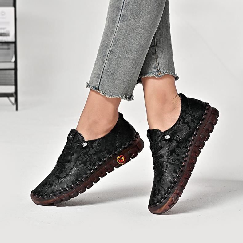 Cow Tendon Soft Soled Mother's Shoes New Women's Shoes Flat Bottomed Non Slip Single Shoes Casual Shoes for Women