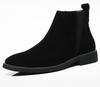 Men's Classic Retro Chelsea Boots Cow Suede Genuine Leather Men Trendy Ankle Boot Mens Casual Short Boots High-Top Shoes