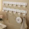 3 To 7 Hooks Metal Hooks Holder Aluminum Key Coat Clothes Door Holder Rack Hook Wall Mounted Hanger