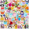 100 Small Size 4cm American Small Animal Stickers Cartoon Cute Laptop Skateboard Water Cup Suitcase Stickers
