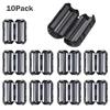 10Pcs Black Clip On Clamp RFI Noise Filters Ferrite Core For 5mm Cable