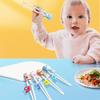 1 Pair Children Chopsticks Food Grade with Ring Smooth Surface Widened Non-slip Chopstick