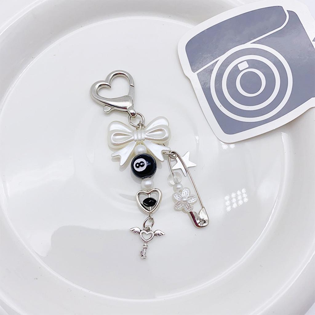 Fashionable Star Keychain Phone Pendant Bowknot Keychain Phone Charm Phone Decors  Unique Gift for Girls and Women