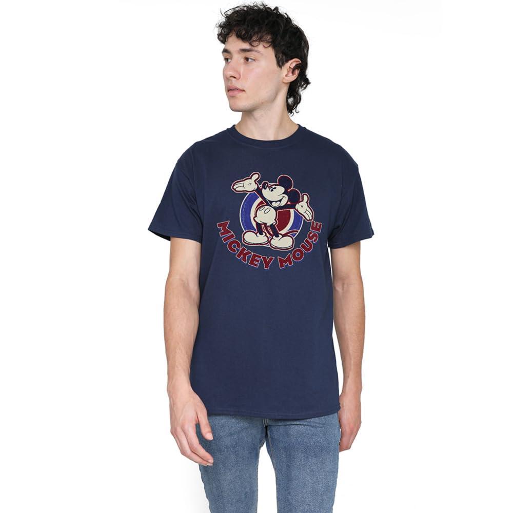 Disney Mens Americana Mickey Mouse T-Shirt