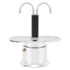 Double Head Coffee Pot 100ml Aluminum Alloy DIY Mini Italian Double Head Stovetop Coffee Maker for