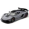 1/22 Metal Die Cast Koenigsegg JESKO Supercar Model Racing Gift Boy Simulation Sound and Light Retraction Collection Ornaments