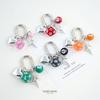 Fashion Mini Billiards Keychains Creative 12 Sides Cube Keyrings Friendship Gift