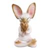 Yousheng Meditation Cat Figurine Resin Buddha Hairless Cat Ornaments Sit In Meditation Zen Cat Sculpture Home Decor Gift for Meditation Enthusiasts