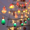 Christmas LED Light String Santa Claus Snowman Xmas Tree Hanging Ornaments Navidad Decoration For Home New Year Gift