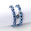 10mm Lucky Blue Evil Eye Bracelet Palm Butterfly Owl Elephant Pendant Charm Crystal Resin Beaded Bracelets for Women Men Jewelry