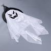 2 Packs Halloween Ghost Lights Outdoor Spooky Hanging Witch Hat Ghost Battery Operated Halloween Lamp for Yard Porch