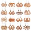 Craft Bohemian Wooden Earring Making African Pendant Dangle Earrings