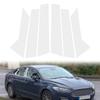 6Pcs Car Pillar Posts Panel Door Window Trim Silver Chrome Stickers For Ford Mondeo MK5/MK V Fusion 2014-2022 B C Column Parts